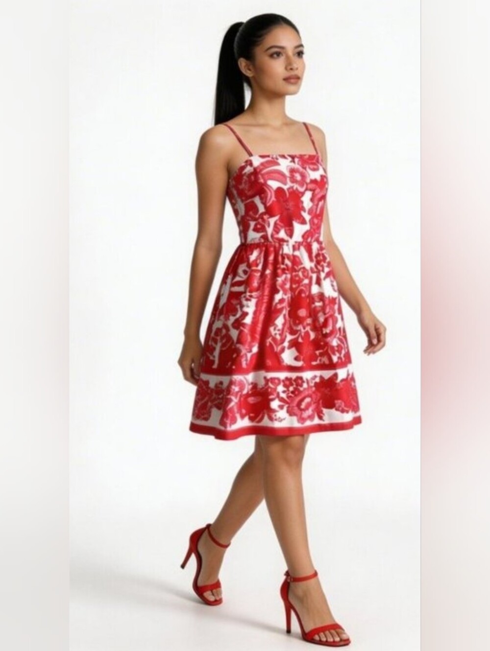 NWT Joie Red and White Floral Sundress Size 2